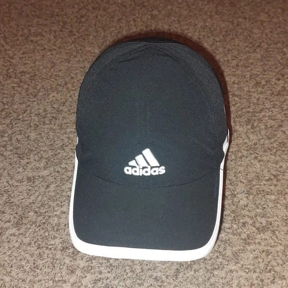 Adidas Climacool Black & White One Size Adjustable Trucker Baseball Hat Accessories - RUNNING ESSENTIAL CLIMACOOL 6 PANEL BASEBALL  main image 4
